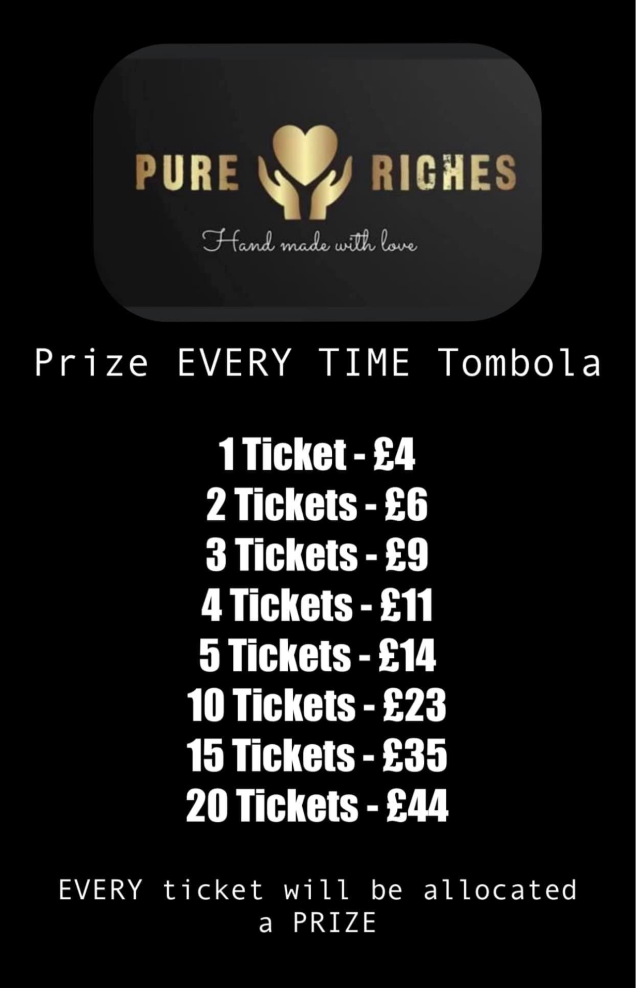 Tombola PRIZE EVERY TIME