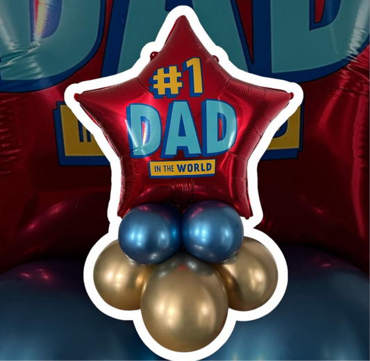 #1 Dad Mini Balloon Stack