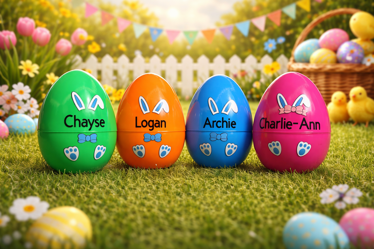 7” Personalised & Fillable Easter Eggs