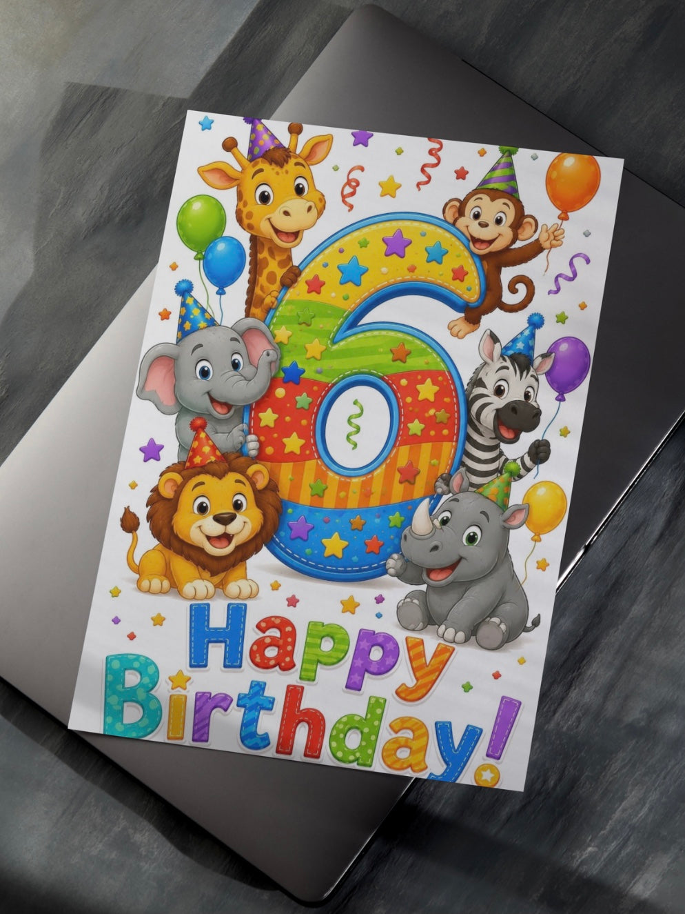 Animal Birthday Cards (1-9)