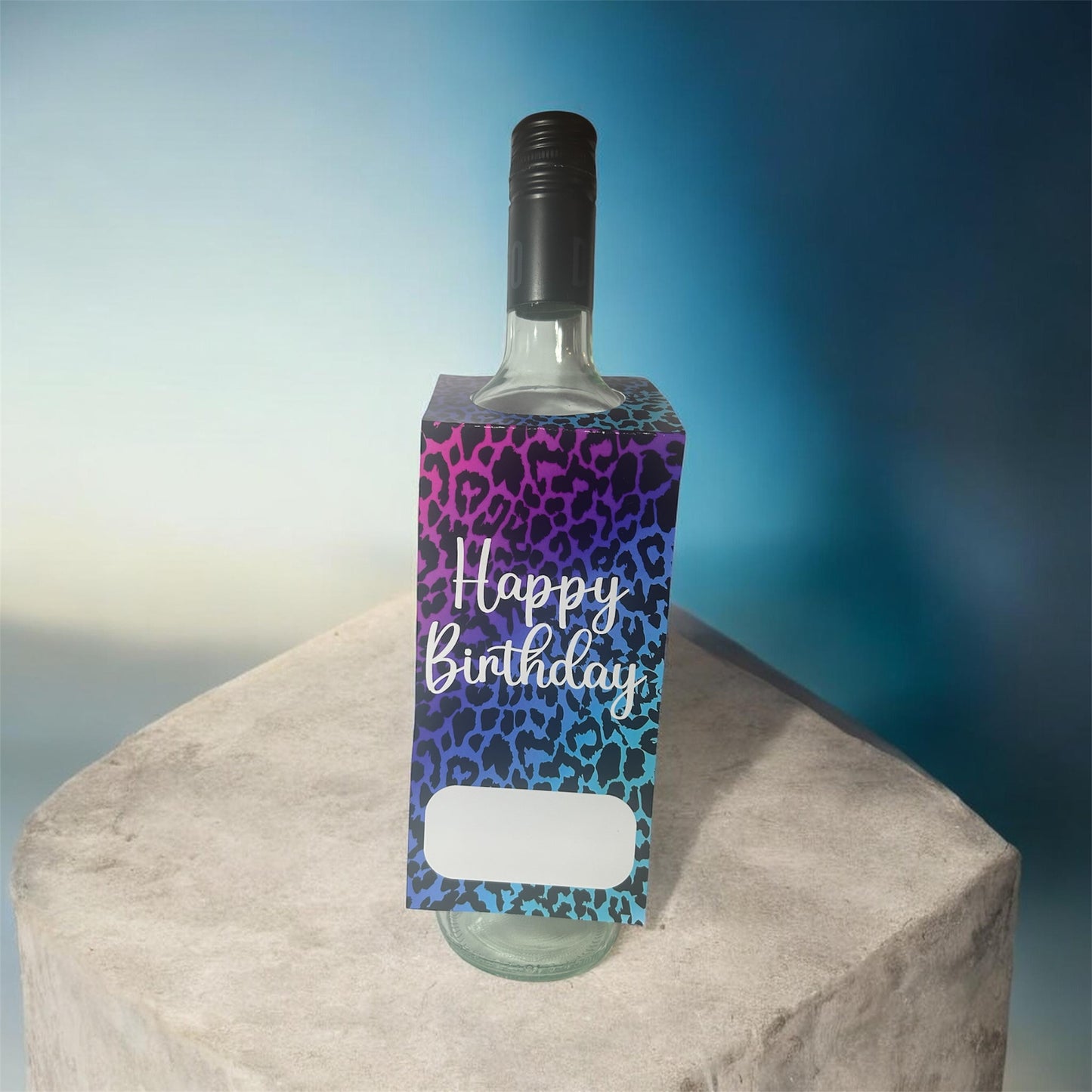 Happy Birthday Wine Tag
