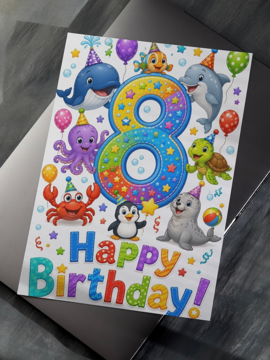 Animal Birthday Cards (1-9)