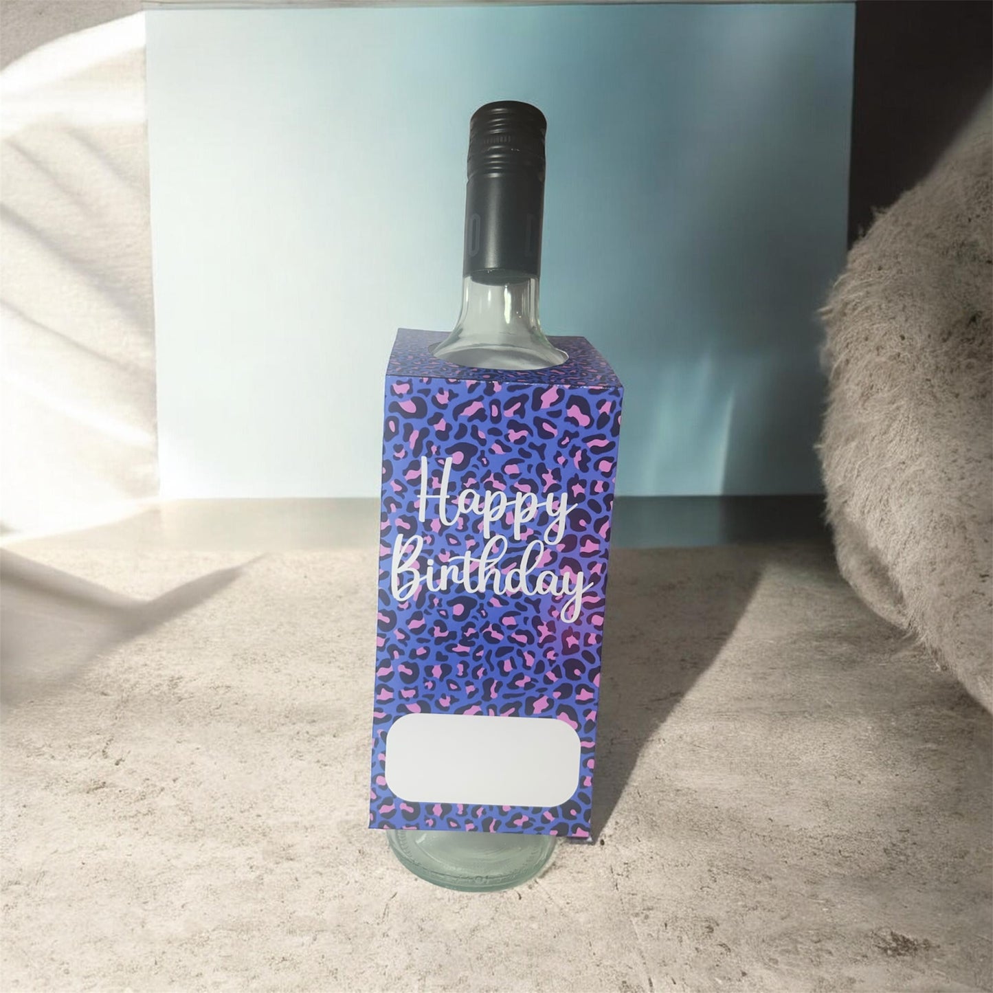 Happy Birthday Wine Tag