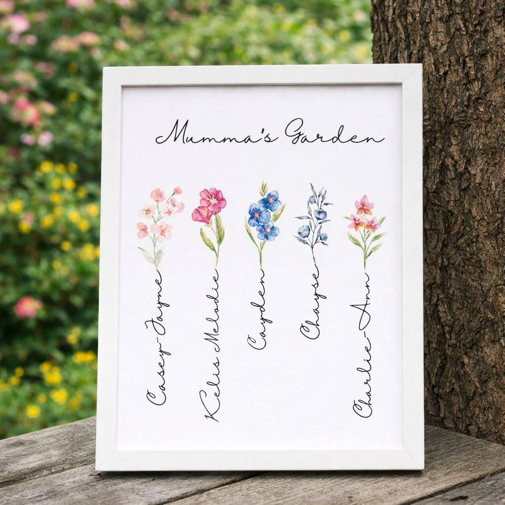 Mumma’s Garden Keepsake ( Framed )