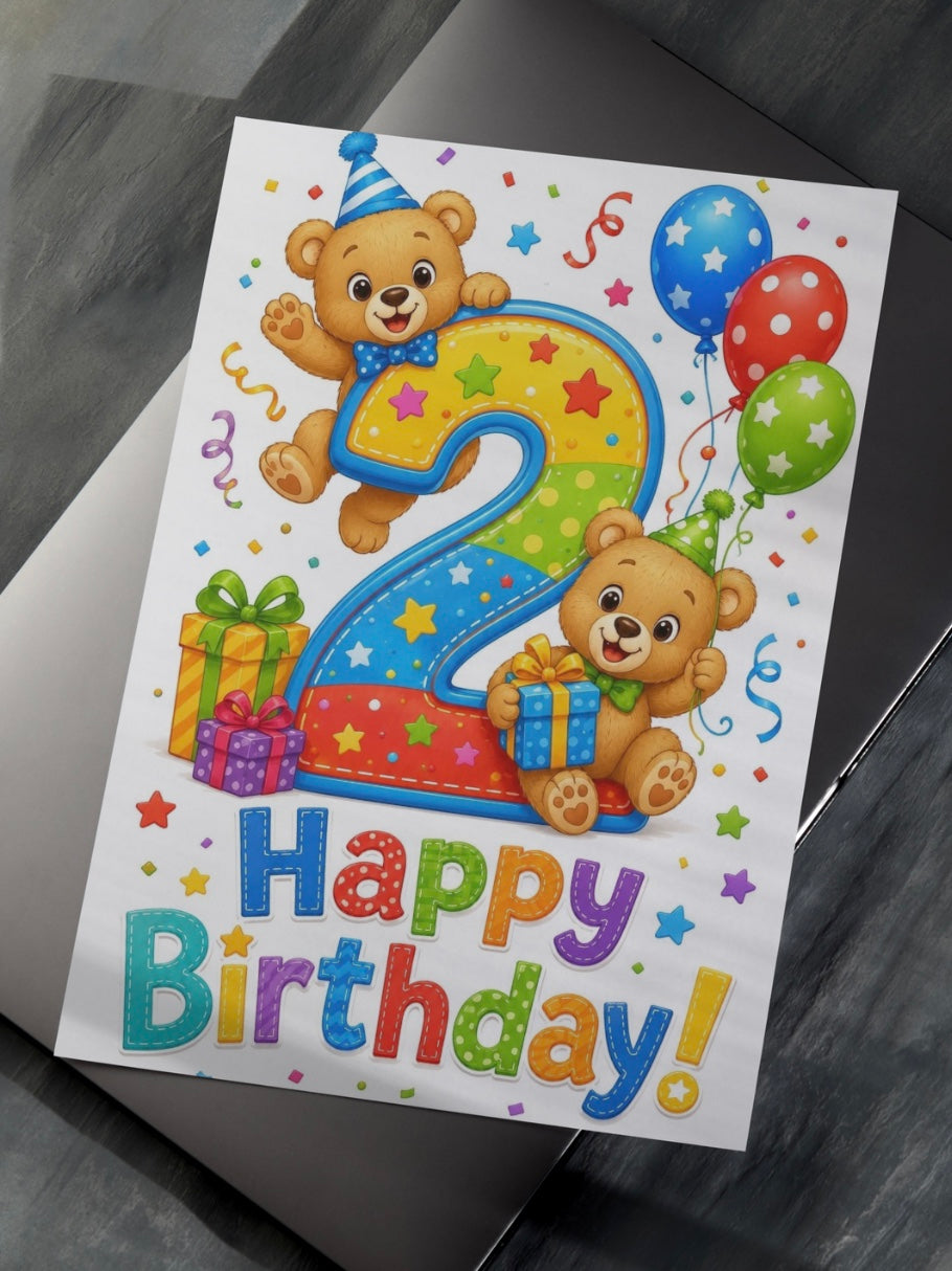 Animal Birthday Cards (1-9)