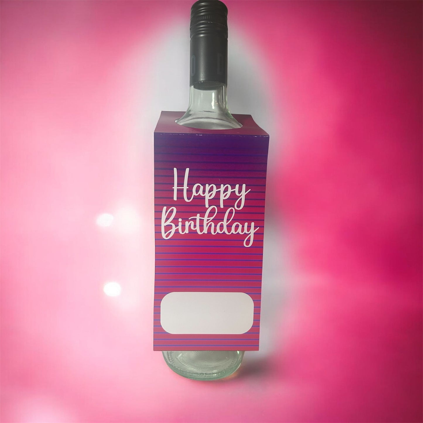 Happy Birthday Wine Tag