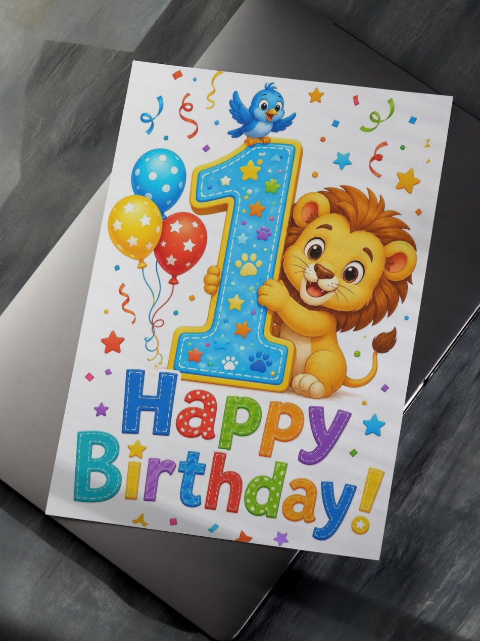 Animal Birthday Cards (1-9)